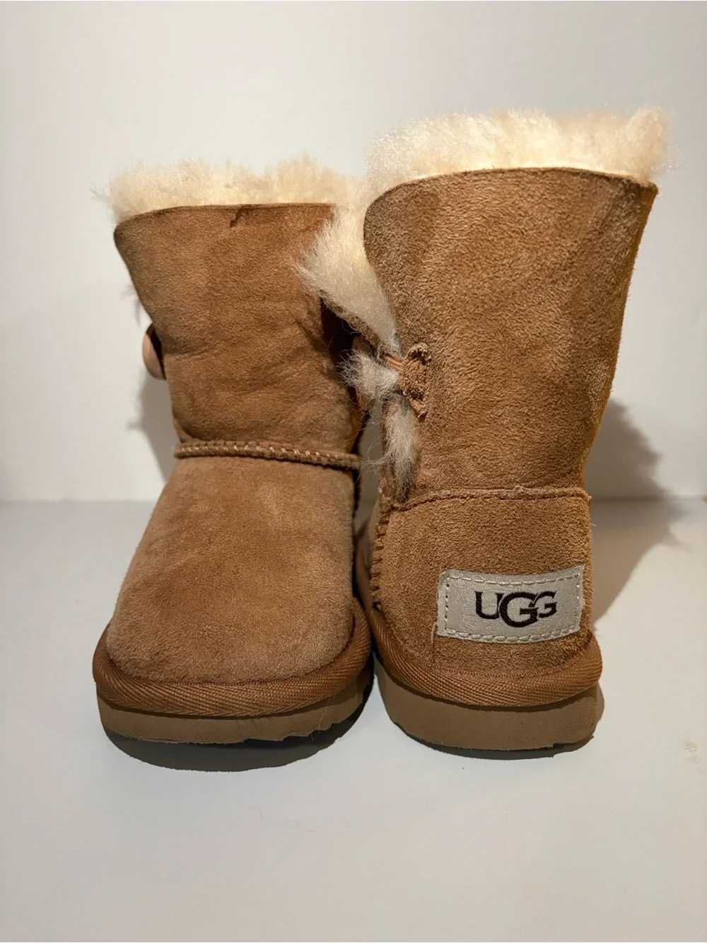 UGG Kids Chestnut Suede Shearling Boot